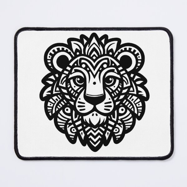 Item preview, Tribal lion tattoo style design Sticker designed and sold by EricSticks.