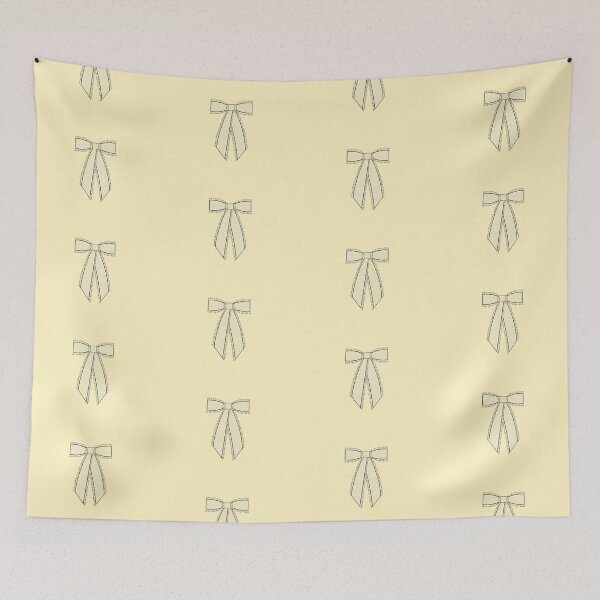 Item preview, pale yellow bow designed and sold by Spiraltv.