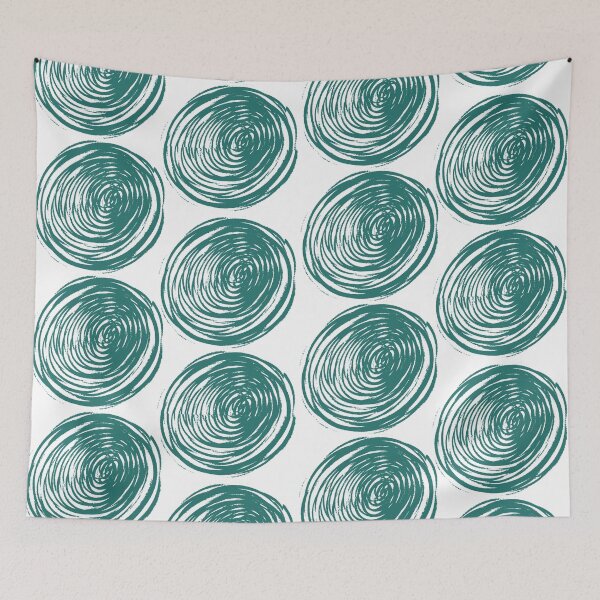 Item preview, Teal abstract circles  designed and sold by Erinelyse827.