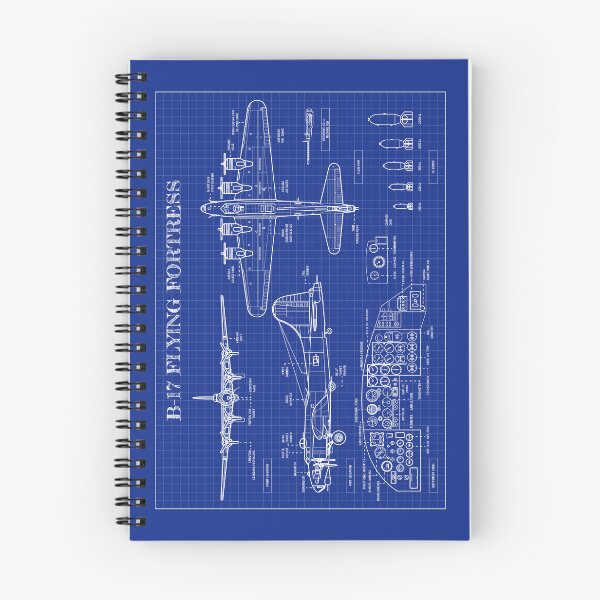 Item preview, B-17 Flying Fortress (Blueprint - Horizontal) designed and sold by BGALAXY.