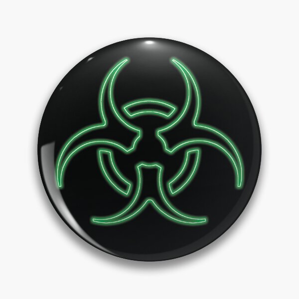 Item preview, Neon Bio-hazard Symbol designed and sold by RCMCreations.