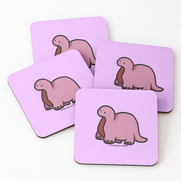 Item preview, Valentine's Day Cute Pink Dino  designed and sold by FunholeVision.