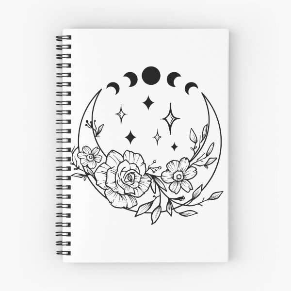 Item preview, Moon and Flowers designed and sold by EmLeeDesign.