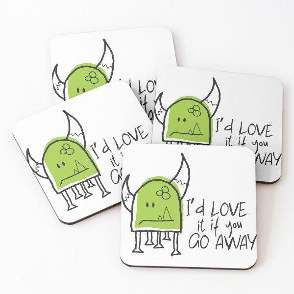 Item preview, Cute Monster Says Go Away designed and sold by LordAutmnBottom.