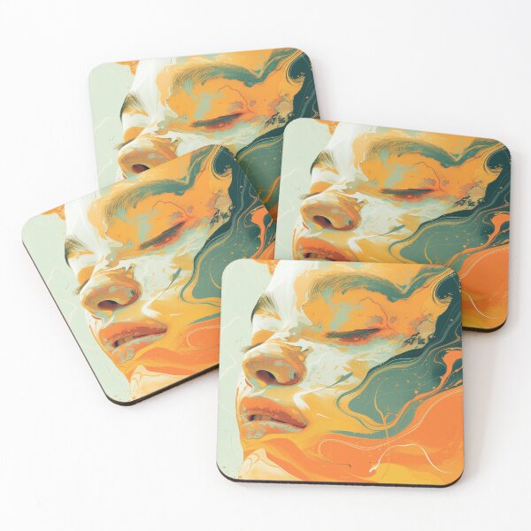 Item preview, Woman's face in orange marble designed and sold by iparhaizeaphoto.