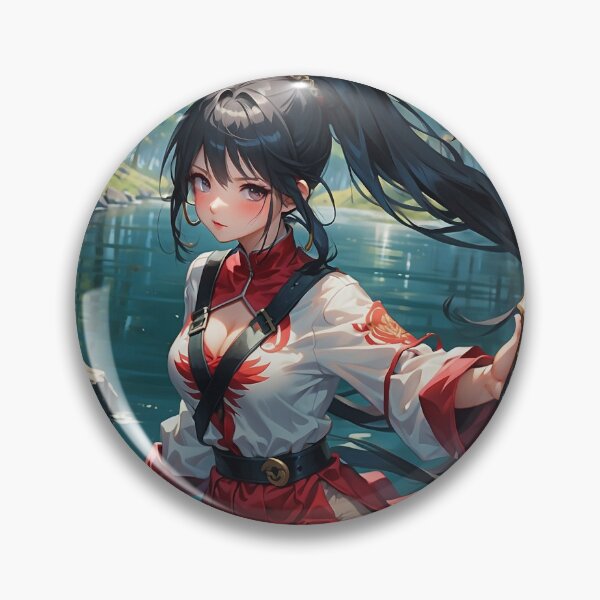 Item preview, warrior anime girl designed and sold by ShiroStore.