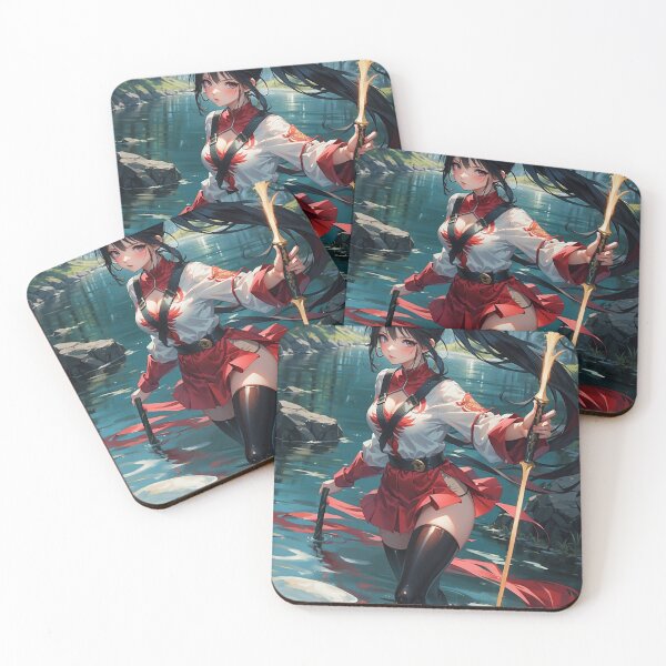 Item preview, warrior anime girl designed and sold by ShiroStore.