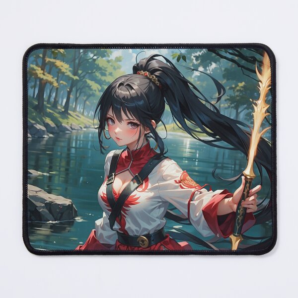 Item preview, warrior anime girl designed and sold by ShiroStore.
