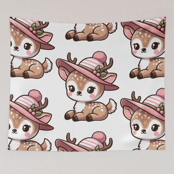 Item preview, Cool Deer in Hat designed and sold by ArtfulWeave.