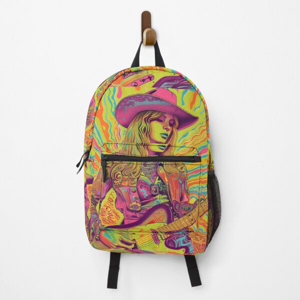 Item preview, Psychedelic country girl guitar player designed and sold by dcrc.