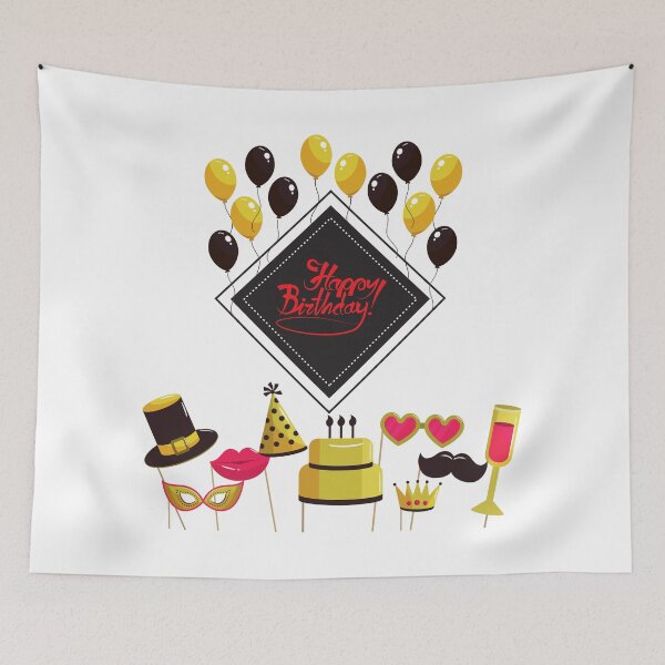 Item preview, HAPPY BIRTHDAY COLORFUL AND ELEGANT designed and sold by stickersrafisa.
