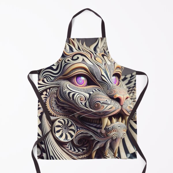 Item preview, Mystical Feline: A Dance of Patterns designed and sold by DriipDropDesign.
