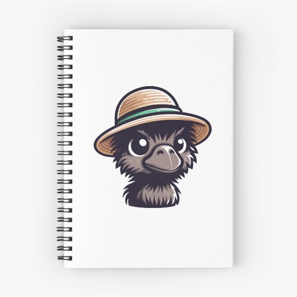 Item preview, Cool Emu in Hat designed and sold by ArtfulWeave.