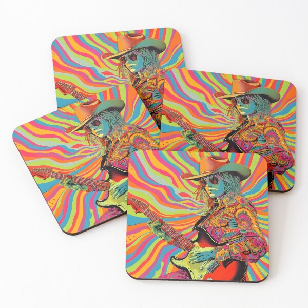 Item preview, psychedelic country girl guitar player designed and sold by dcrc.