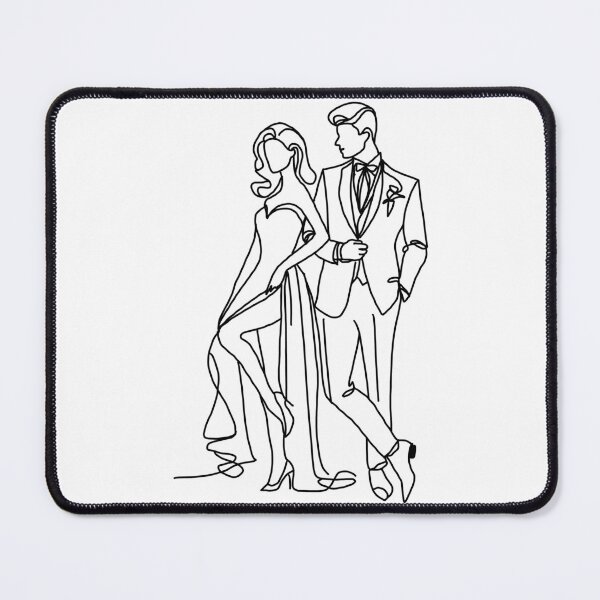 Item preview, Couple Going Out Line Art designed and sold by irissletters.