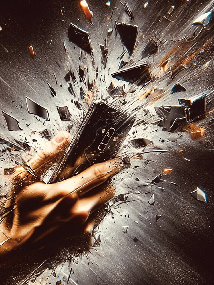 Thumbnail 4 of 4, Samsung Galaxy Phone Case, Exploding Phone designed and sold by SideStandSis.