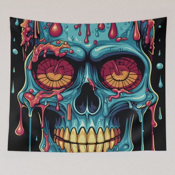 Item preview, Mystic Melting Skull Artistry designed and sold by DriipDropDesign.