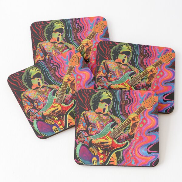 Item preview, psychedelic trippy guitar player designed and sold by dcrc.