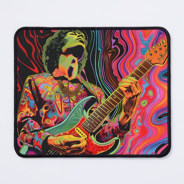 Item preview, psychedelic trippy guitar player designed and sold by dcrc.