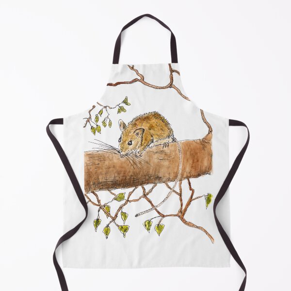 Item preview, Curious Little Brown Mouse on Tree Branch designed and sold by paleheather.