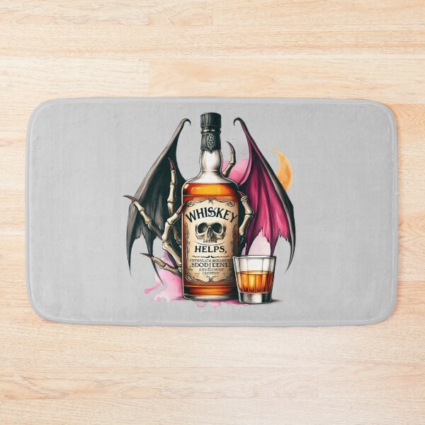 Item preview, Whiskey Helps Gothic Quote designed and sold by ArtadoraDesignz.