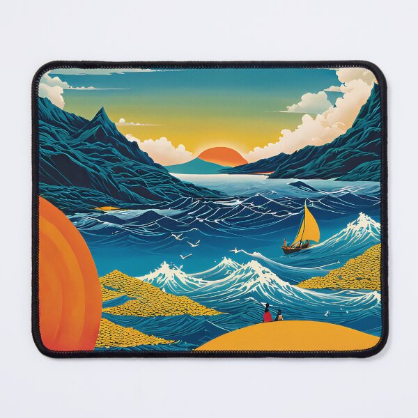 Item preview, Sailboat at sunset designed and sold by BikeRelaxStudio.