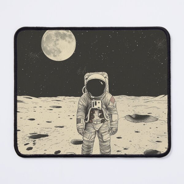 Item preview, Man on the moon illustration designed and sold by iparhaizeaphoto.