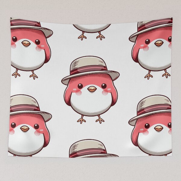 Item preview, Finch with Hat designed and sold by ArtfulWeave.