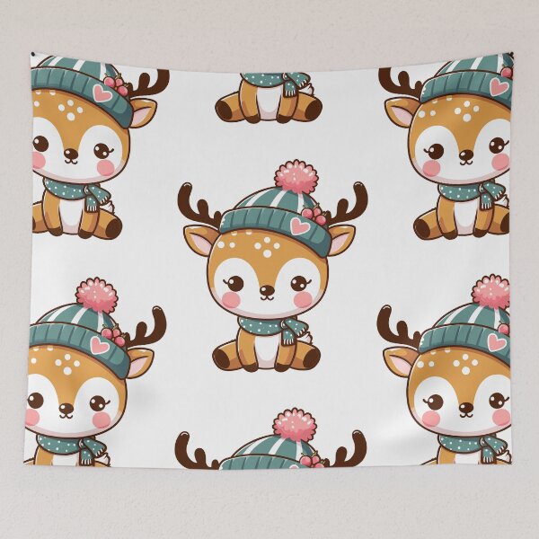 Item preview, Stylish Deer with Hat designed and sold by ArtfulWeave.