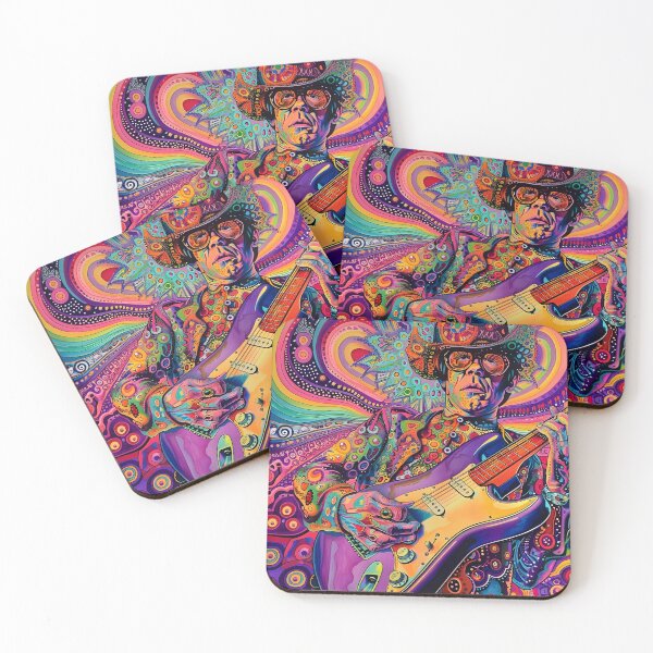 Item preview, psychedelic trippy guitar player designed and sold by dcrc.