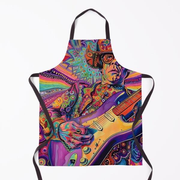 Item preview, psychedelic trippy guitar player designed and sold by dcrc.