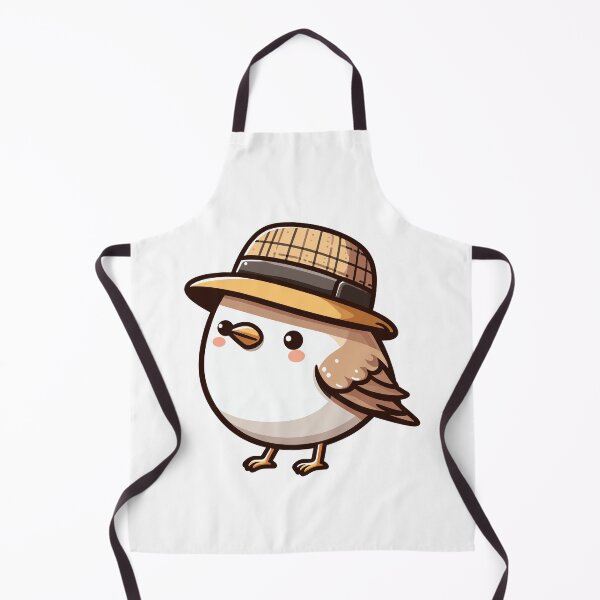 Item preview, Stylish Finch with Hat designed and sold by ArtfulWeave.