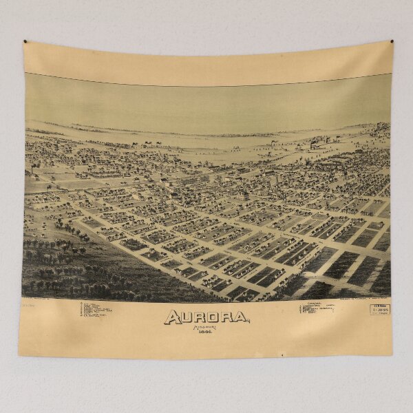 Item preview, Aurora, Missouri (1891) designed and sold by allhistory.