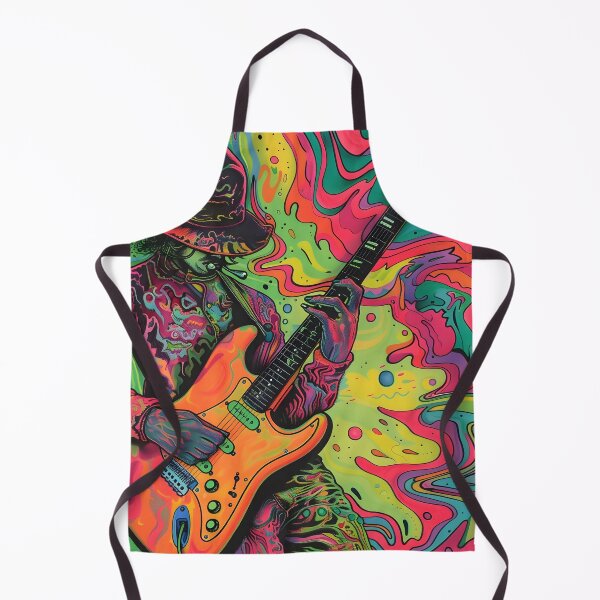 Item preview, psychedelic trippy guitar player designed and sold by dcrc.