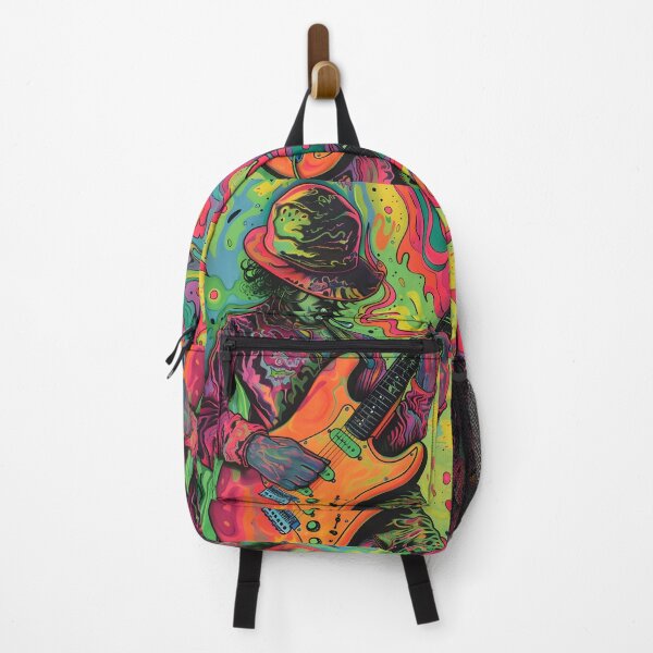 Item preview, psychedelic trippy guitar player designed and sold by dcrc.