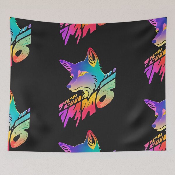 Item preview, Psychedelic Rainbow Wolf Logo designed and sold by Chubuter.