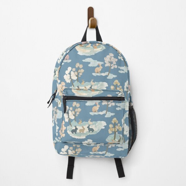 Item preview, Rabbit winterland blue green designed and sold by Alessandro Remo Mazzoni Remotextiles.