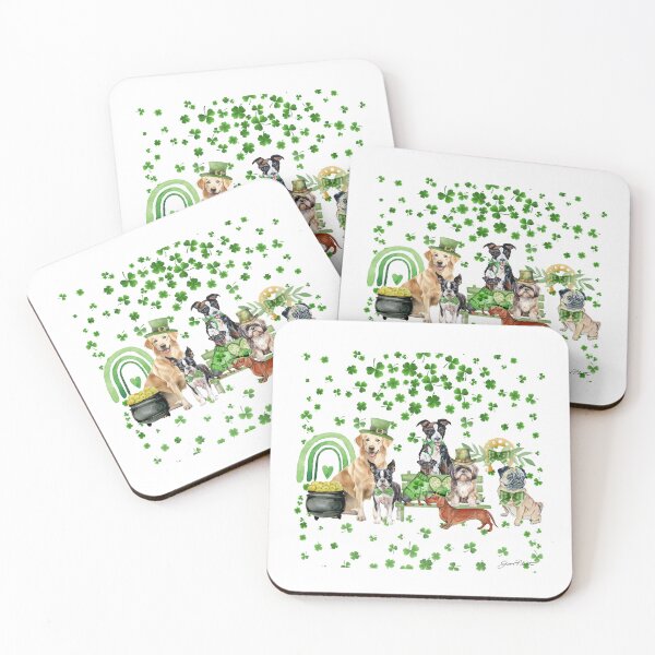 Item preview, Saint Patrick Dogs AC1-SQ designed and sold by Jean Plout.