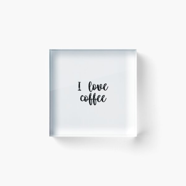 Item preview, I Love Coffee Cute Sticker designed and sold by sheardphoto.