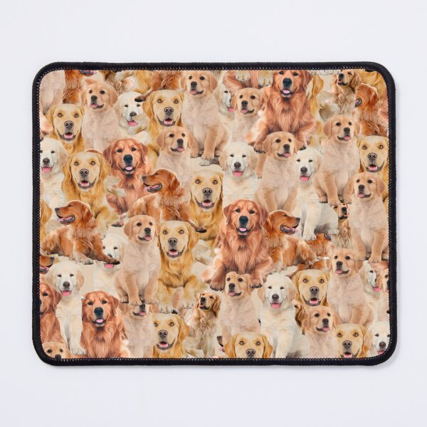 Item preview, Pattern with beautiful Golden Retriever dogs designed and sold by LeoVik.