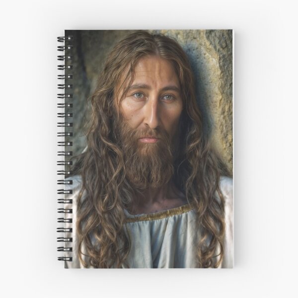 Item preview, Hyper-Realistic 1st Century Rabbi Art - Shroud Face Superimposed on Model - Jesus of Nazareth in Authentic Detail designed and sold by ShroudFaceAI.