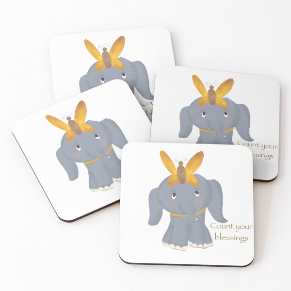 Item preview, Spring Elephant count your blessings designed and sold by priyaartshop.