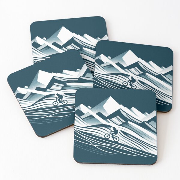 Item preview, Riding the Mountain Bike Uphill designed and sold by Gaborai.