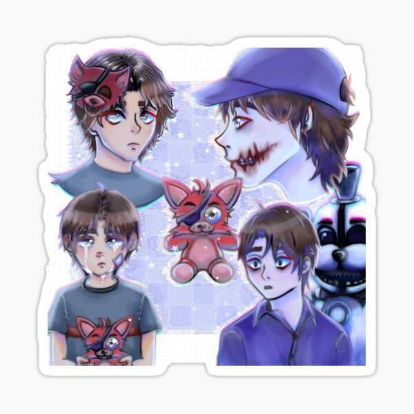 Vista previa del artículo con la obra «Michael Afton Freddy Cinco noches en Freddy's», diseñado y vendido por Mayuhuz.