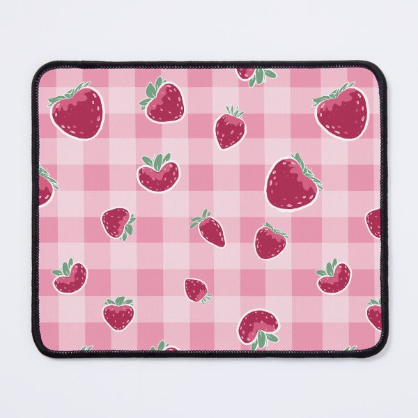 Item preview, Strawberry Picnic on Pink Gingham designed and sold by KarenEHaley.