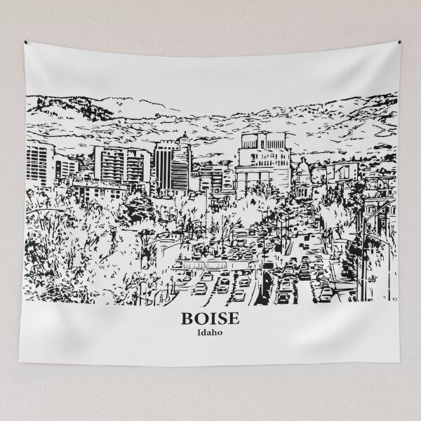 Aperçu de l'œuvre Boise - Idaho créée et vendue par Lakeric Cityscapes.