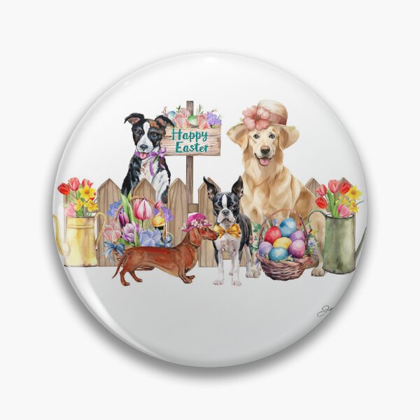 Item preview, Easter Parade Dogs AC1- SQ designed and sold by Jean Plout.