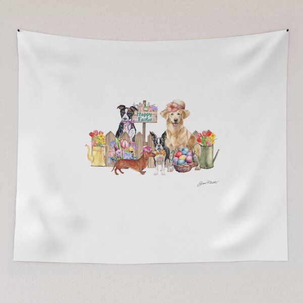 Item preview, Easter Parade Dogs AC1- SQ designed and sold by Jean Plout.
