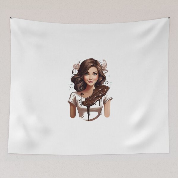 Item preview,   only the girl who loves chocolate,chocolate lover , funny gift  designed and sold by masteryStore.