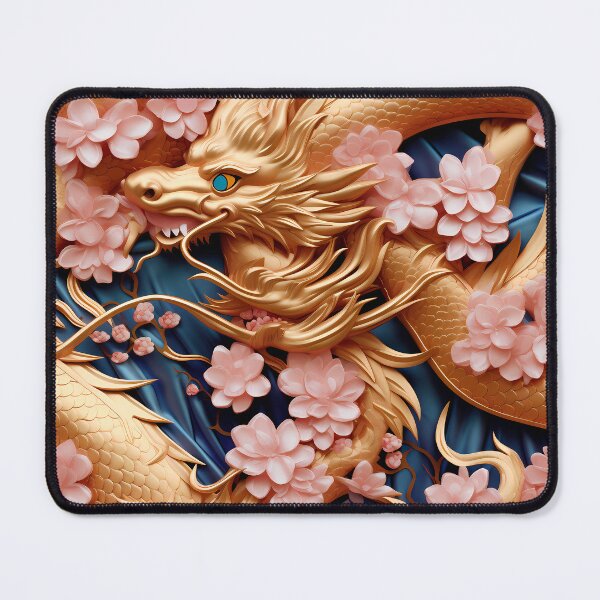 Item preview, Elegant and whimsical dragon pattern 3D designed and sold by LeoVik.